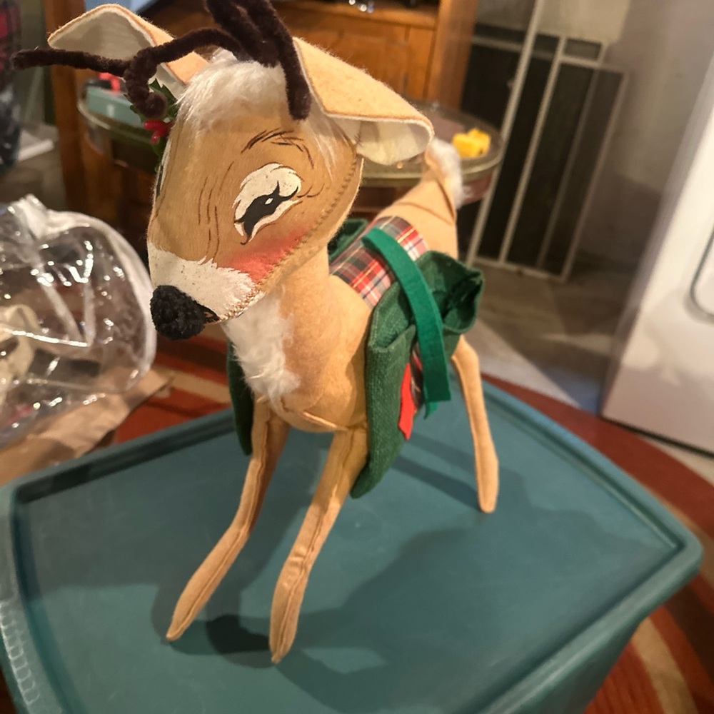 Vintage Pr. Annalee Mobilitee Reindeer 1970-1976 22”